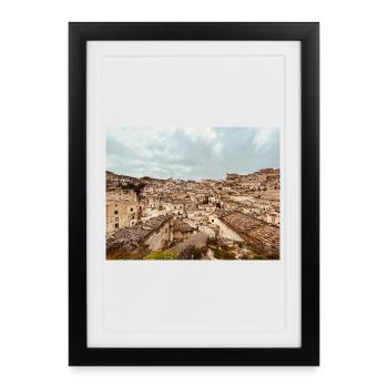 Stone maze towns - Framed poster (27 × 37 cm) - black - Front