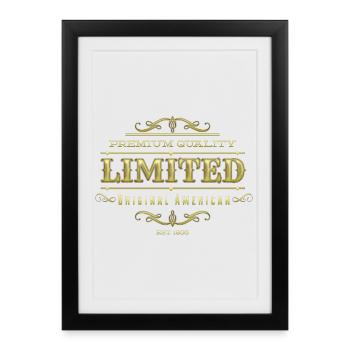 Or limité - Affiche encadrée (27 × 37 cm) - noir - Devant