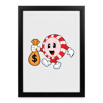 Poker Poker Chips - Framed poster (27 × 37 cm) - black - Front