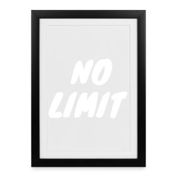 no limit - Affiche encadrée (27 × 37 cm) - noir - Devant