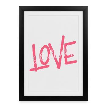 Aime toi toi-même - Affiche encadrée (27 × 37 cm) - noir - Devant