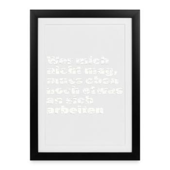 WHO DOESN'T LIKE ME - Framed poster (27 × 37 cm) - black - Front