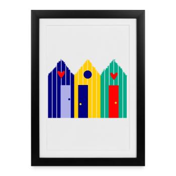 anniversary. Anniversary Decade. humor. funny - Framed poster (27 × 37 cm) - black - Front