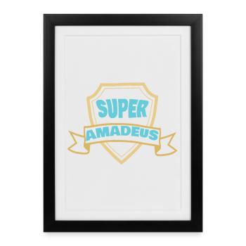 Gift for Amadeus - Framed poster (27 × 37 cm) - black - Front