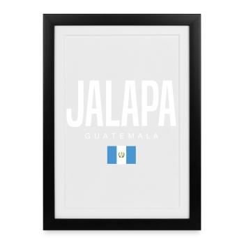 Jalapa Guatemala Guatemalteken - Framed poster (27 × 37 cm) - black - Front