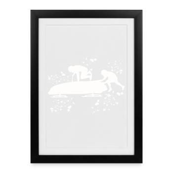 Bob Team Brakeman Bob - Framed poster (27 × 37 cm) - black - Front