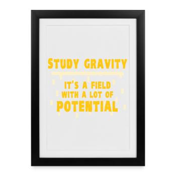 Physics Physicist Physics Student Physics Teacher - Framed poster (27 × 37 cm) - black - Front