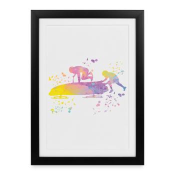 Bob Freineur d’équipe Bob - Affiche encadrée (27 × 37 cm) - noir - Devant