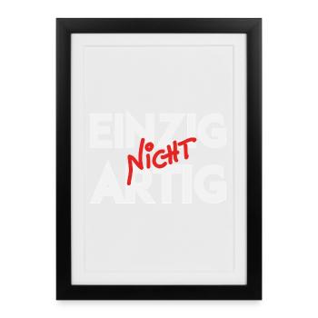 Seulement un jeu de mots pas bien élevé - Affiche encadrée (27 × 37 cm) - noir - Devant