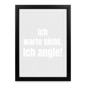 I Angle Spell Block - Affiche encadrée (27 × 37 cm) - noir - Devant