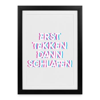 Hardtekk Tekk - Framed poster (27 × 37 cm) - black - Front