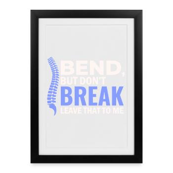 Spécialiste clinique agréé en santé vertébrale - Affiche encadrée (27 × 37 cm) - noir - Devant