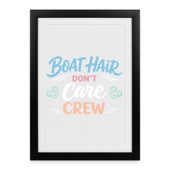 Les poils de mer s’en fichent - Affiche encadrée (27 × 37 cm) - noir - Devant