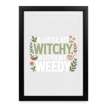 Spécialiste botanique clinique certifié en vêtements - Affiche encadrée (27 × 37 cm) - noir - Devant
