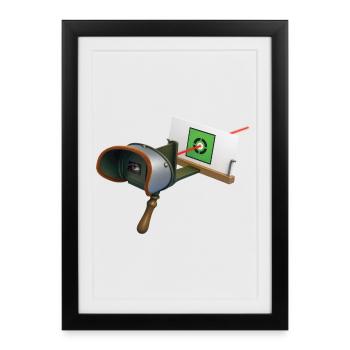 STEREOSCOPE - geek & scifi - Affiche encadrée (27 × 37 cm) - noir - Devant
