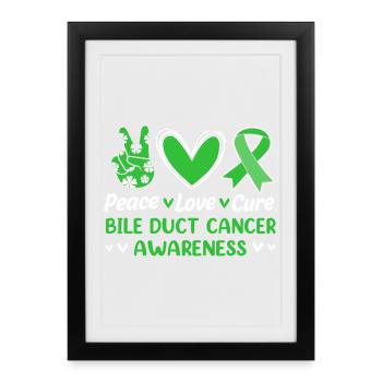 Bile Cancer - Affiche encadrée (27 × 37 cm) - noir - Devant