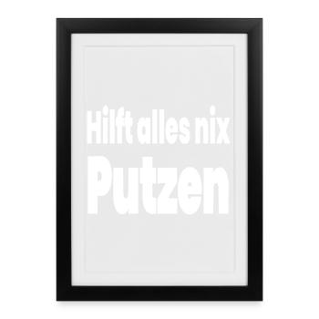Clean - Framed poster (27 × 37 cm) - black - Front