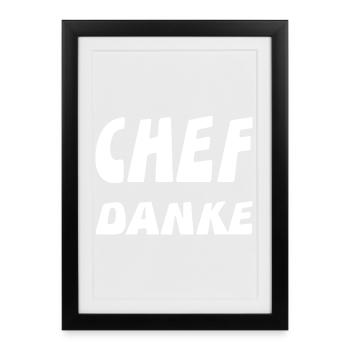 patron - Affiche encadrée (27 × 37 cm) - noir - Devant