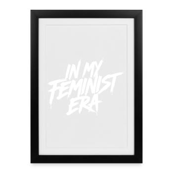 In my Feminist Era white - Framed poster (27 × 37 cm) - black - Front