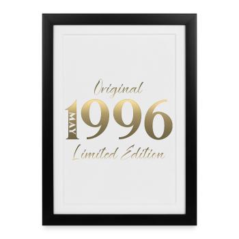 30th Birthday Gift Husband Original May 1996 - Framed poster (27 × 37 cm) - black - Front