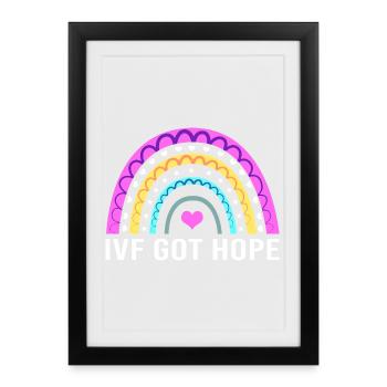 Ivf Retrieval Artificial Insemination Test Tube - Framed poster (27 × 37 cm) - black - Front