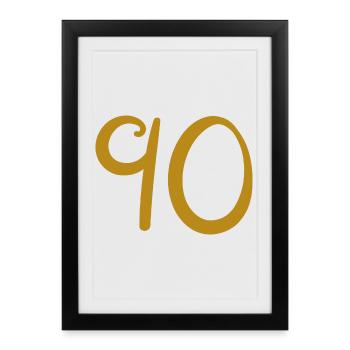 90 - Framed poster (27 × 37 cm) - black - Front