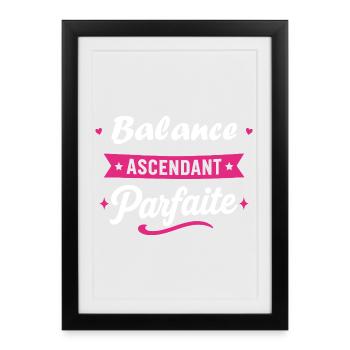Balance Ascendant Parfaite - Affiche encadrée (27 × 37 cm) - noir - Devant