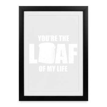 Bread Baker Bakery Bread Roll Baking - Framed poster (27 × 37 cm) - black - Front