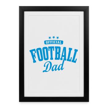 football dad / Soccer dad / Soccer dad - Framed poster (27 × 37 cm) - black - Front