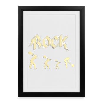 rock - Affiche encadrée (27 × 37 cm) - noir - Devant