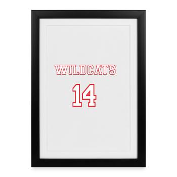 WILDCATS DE L’EST HIGH 14 - Affiche encadrée (27 × 37 cm) - noir - Devant