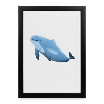 Marsouin - Affiche encadrée (27 × 37 cm) - noir - Devant