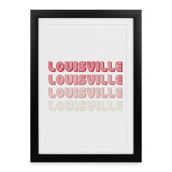 Vintage Louisville USA - Framed poster (27 × 37 cm) - black - Front