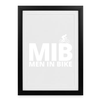 cycling, cyclist, cycling fan - Framed poster (27 × 37 cm) - black - Front