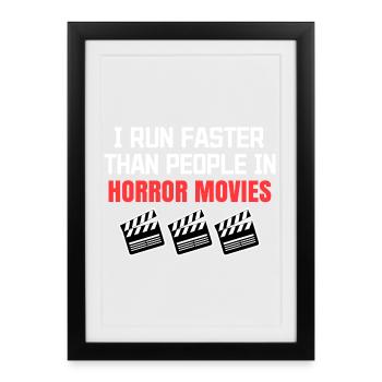 Movies Streaming Statement Theatre Movies Cinema - Framed poster (27 × 37 cm) - black - Front