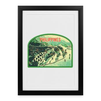 Majesty of the Rice Terraces, Philippines - Framed poster (27 × 37 cm) - black - Front