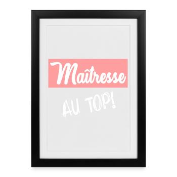 MISTRESS. THANK YOU. THANK YOU MISTRESS - Framed poster (27 × 37 cm) - black - Front