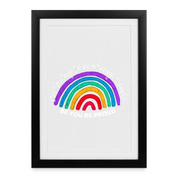 Lgbt. Pretending to be straight sucks. - Framed poster (27 × 37 cm) - black - Front