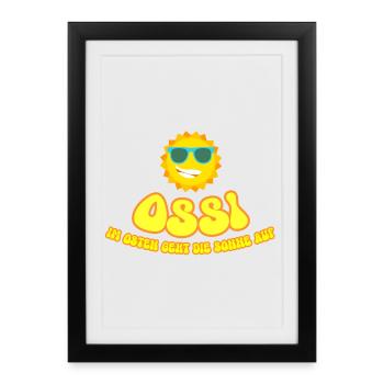 L’OSSI - Affiche encadrée (27 × 37 cm) - noir - Devant