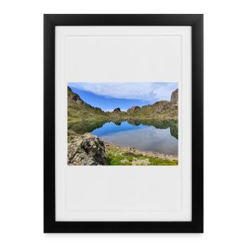 Lac Robert - Affiche encadrée (27 × 37 cm) - noir - Devant