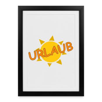 HOLIDAY - Framed poster (27 × 37 cm) - black - Front