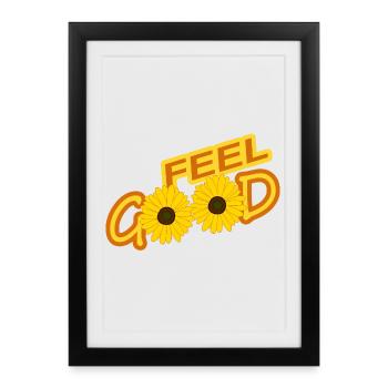 SE SENTIR BIEN - Affiche encadrée (27 × 37 cm) - noir - Devant