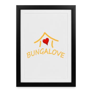 BUNGALOVE - Framed poster (27 × 37 cm) - black - Front