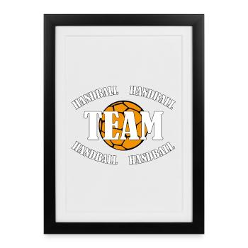 HANDBALL TEAM - Framed poster (27 × 37 cm) - black - Front
