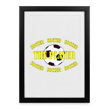 SOCCER - THE PLAYER - Framed poster (27 × 37 cm) - black - Front