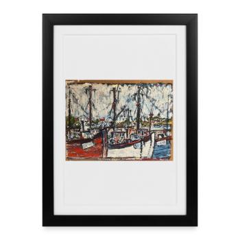 Snogebæk - Framed poster (27 × 37 cm) - black - Front