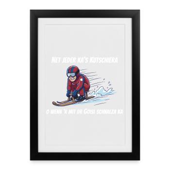 Not everyone can drive a coach - Framed poster (27 × 37 cm) - black - Front