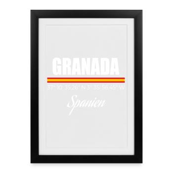 Grenade - Affiche encadrée (27 × 37 cm) - noir - Devant