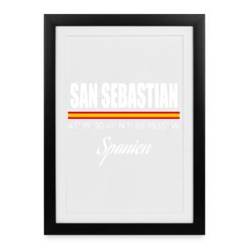 Saint-Sébastien - Affiche encadrée (27 × 37 cm) - noir - Devant