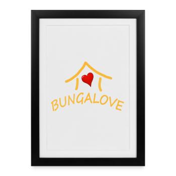 BUNGALOVE - Affiche encadrée (27 × 37 cm) - noir - Devant